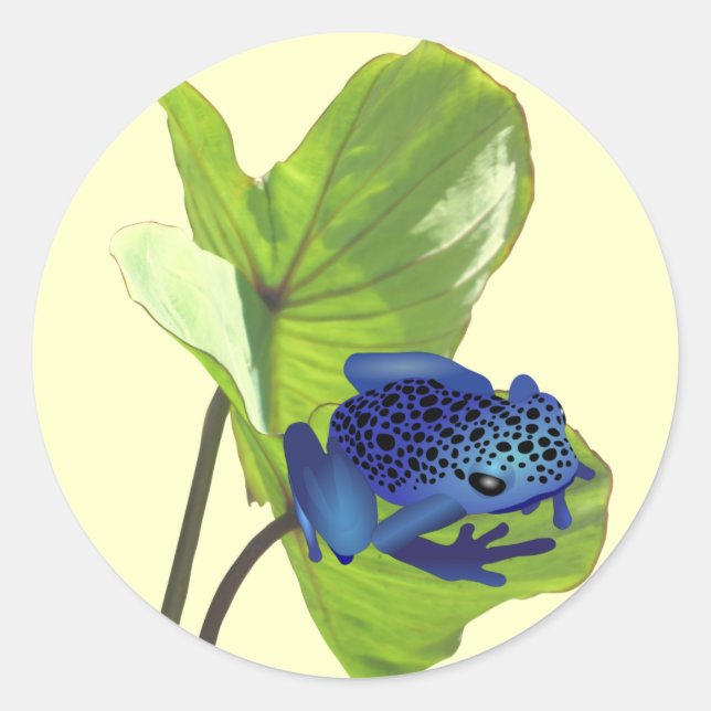 Poison Dart Frog Runder Aufkleber (Vorderseite)