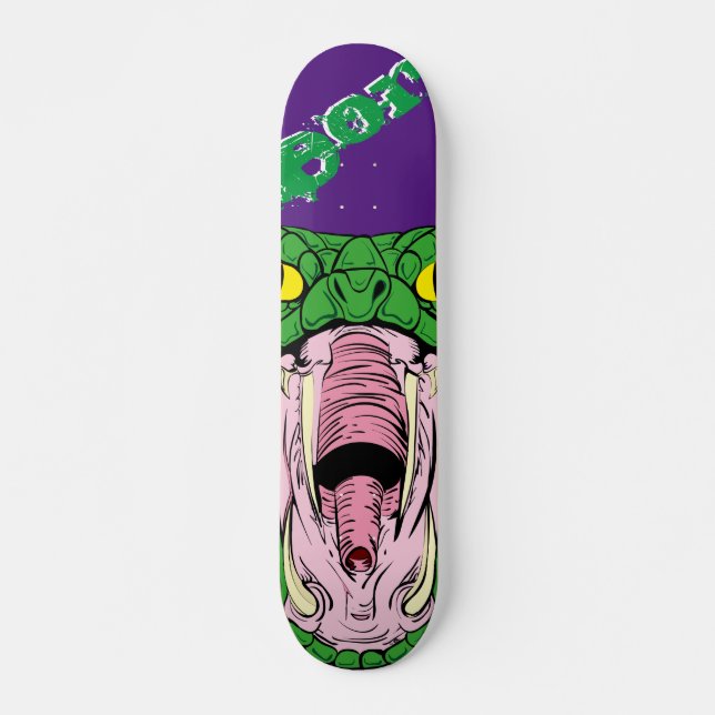 Poison Snake Skateboard Deck Design (Vorne)