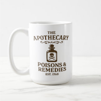 Poisons & Remedies Coffee Mug – Apothecary-Style Kaffeetasse