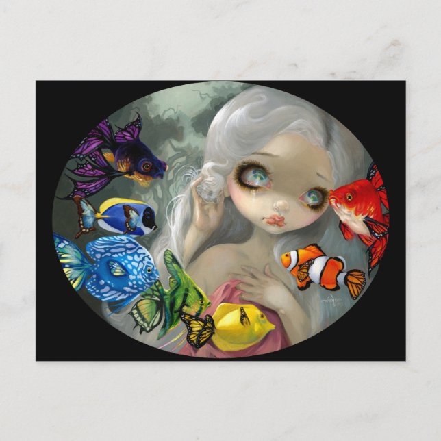 "Poissons Volants: Arc-en-Ciel" Postkarte (Vorderseite)