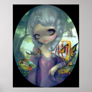 Poissons Volants Le Portrait ART PRINT Rokoko Poster