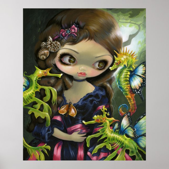 Poissons Volants: L'Hippocampe ART PRINT Seepferd Poster (Vorne)