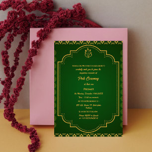 Poite Janeu Upanayanam Hindu Holy Thread Floral Einladung