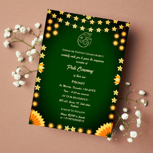 Poite Janeu Upanayanam Hindu Holy Thread Floral Einladung