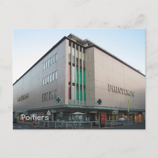 Poitiers Postkarte (Vorderseite)