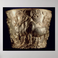 Pokal, auf der ein Hausstier abgebildet ist