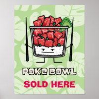 Poke Bowl Hawaii Roher Fischsalat Stäbchen aku