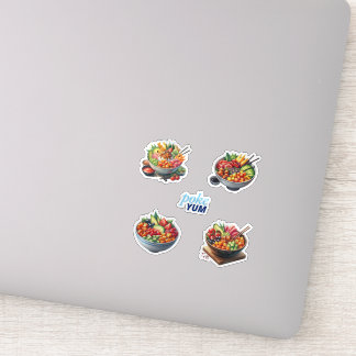 Poke Bowls Aufkleber