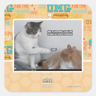 Poke. Quadratischer Aufkleber