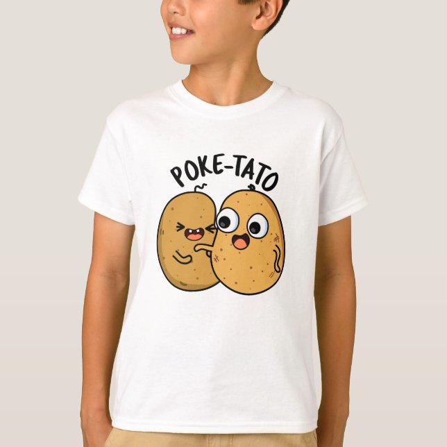 Poke-tato Funny Potato Pun T-Shirt (Vorderseite)