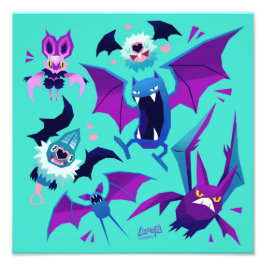 Pokebats art print fotodruck
