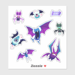 Pokebats stickers aufkleber