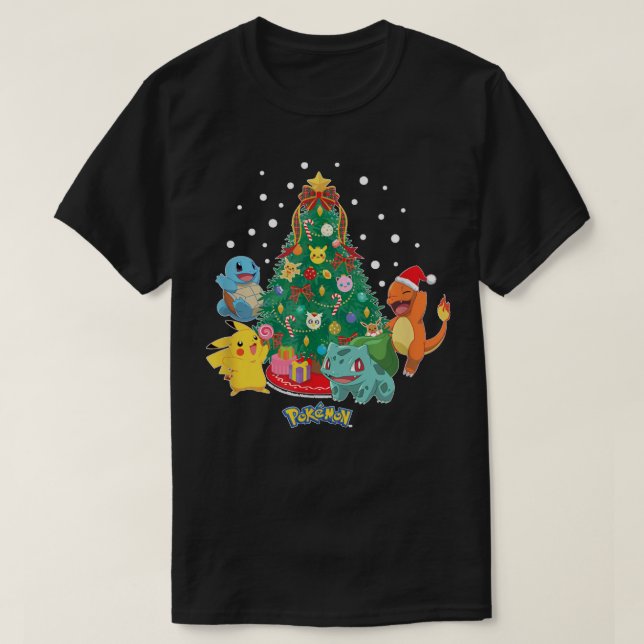 Pokémon Chrismas Pokémon Chrismas ree T-Shirt (Design vorne)