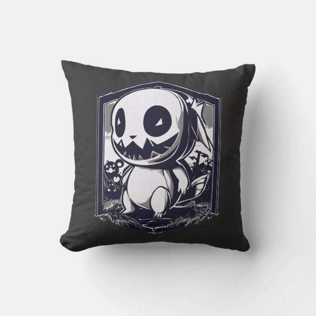 Pokémon Halloween  Blanco y Negro Kissen (Vorderseite)