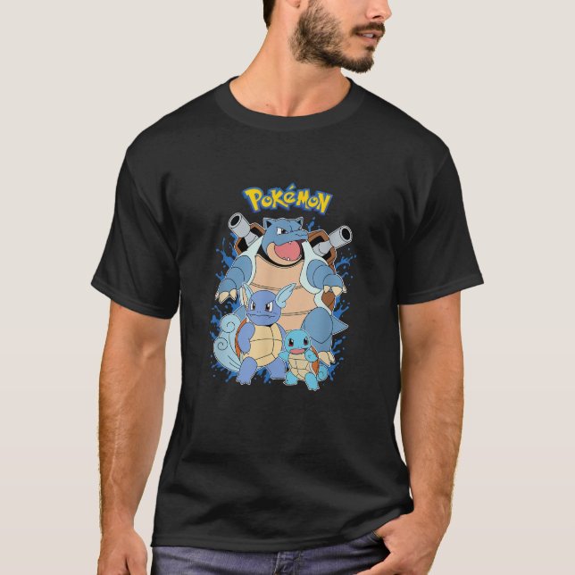 Pokémon Squirtle Evolution T-Shirt (Vorderseite)