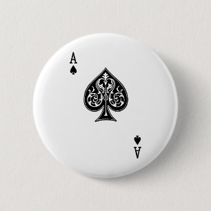 Poker-Ace-Karte Button