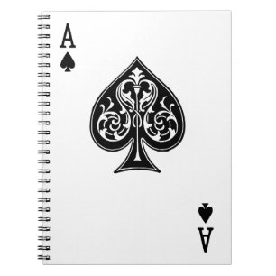 Poker-Ace-Karte Notizblock