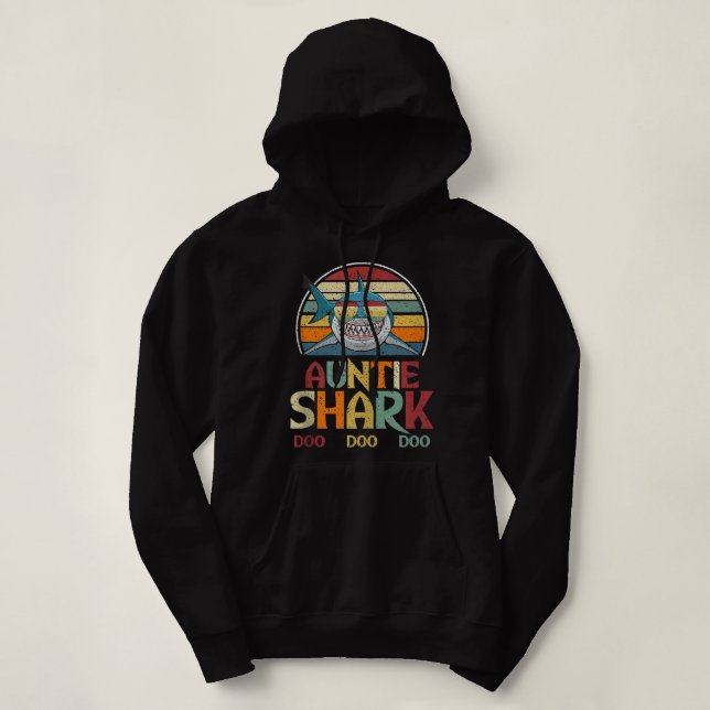 Poker Ace of Spades Hearts Shark - Texas Hold'Em Hoodie (Design vorne)