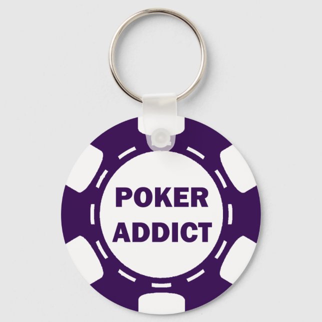 POKER ADDICT POKER CHIP SCHLÜSSELANHÄNGER (Vorderseite)