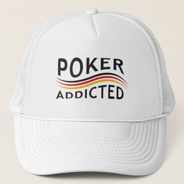POKER addicted Truckerkappe (Vorderseite)