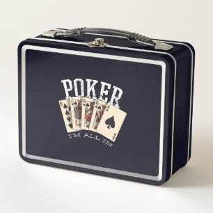 Poker-Angebot für Spieler Metall Brotdose