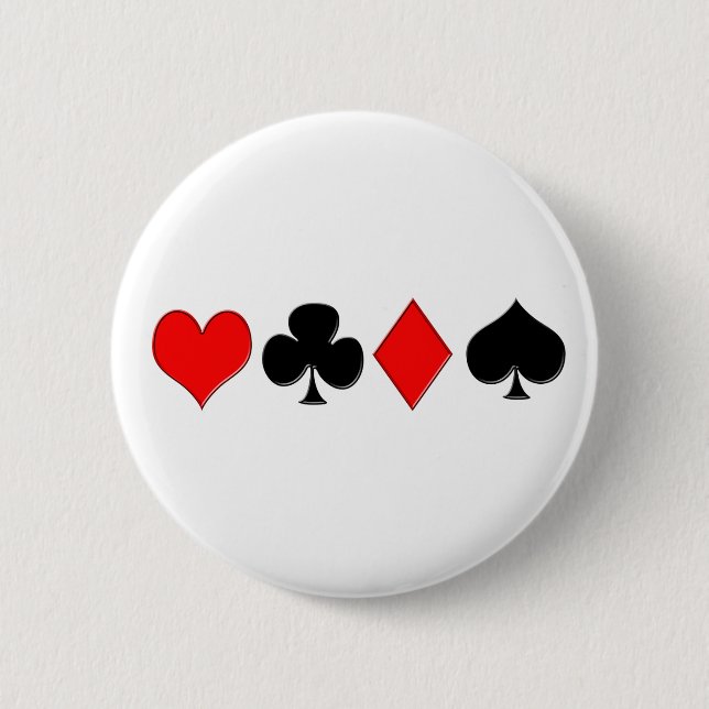 Poker-Anzugs-Knopf Button (Vorderseite)