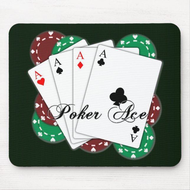 Poker As Playing Cards Maus Pad Mousepad (Vorne)