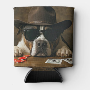 Poker Black Jack Western Pitbull Süß Dosenkühler