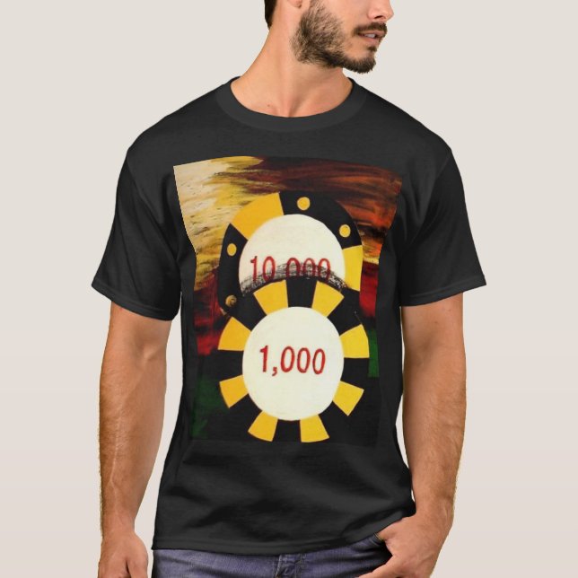 Poker bricht Kunst-Dekor-T - Shirt ab (Vorderseite)