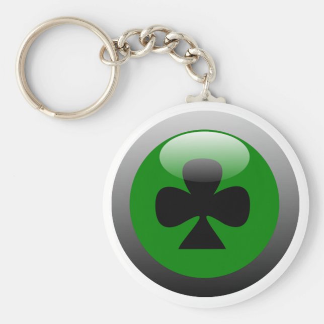 Poker Button - Club Schlüsselanhänger (Vorne)