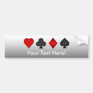 Poker: Card Anzug: Autoaufkleber: Schwarzer Jack Autoaufkleber