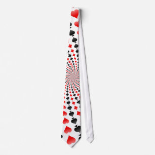 Poker Card Anzug Spirale: Necktie/Krawatte Krawatte