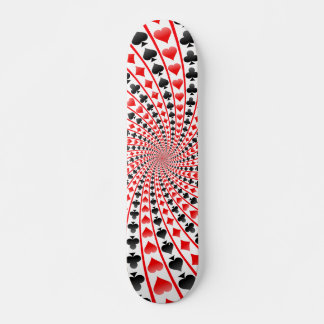 Poker Card Anzugs Spirale: Skateboard