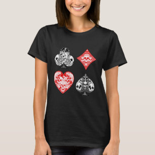 Poker Card Gambling Casino Gambler Hand Bluff T-Shirt