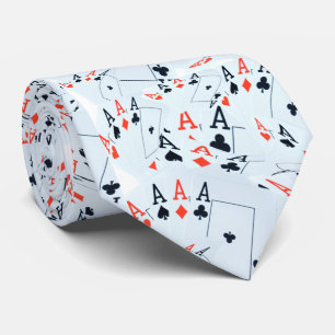 Poker Cards Aces Pattern, Krawatte