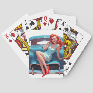Poker Cards Button-Up Art Spielkarten