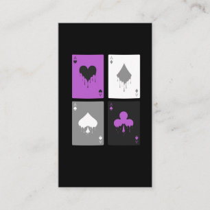 Poker Cards LGBTQ Ace of spades Visitenkarte