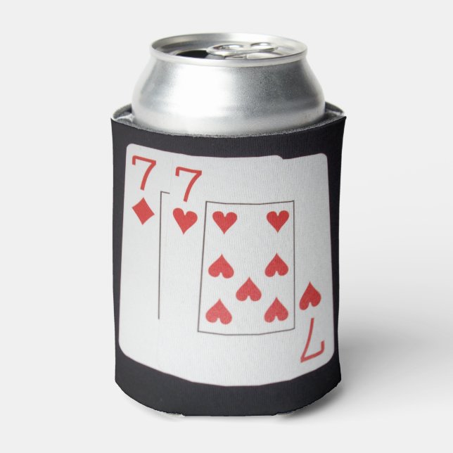 Poker Cards Pocket Sevens Dosenkühler (Kanne Vorderseite)