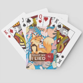 Poker Cards : Trust Me I Lied (blau) Spielkarten