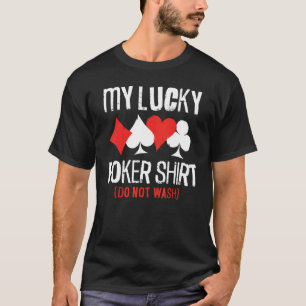 Poker Cards Vintag mein Glück Poker nicht waschen T-Shirt