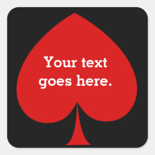 Poker Casino Spenden Party Gunst Aufkleber