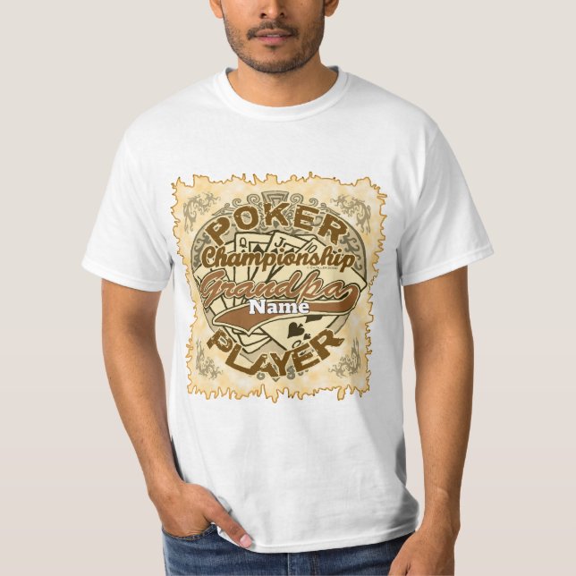 Poker Champ Grandpa T-Shirt (Vorderseite)