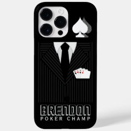 Poker Champ Schwarz und Gran Pinstricha Anzug Case-Mate iPhone Hülle