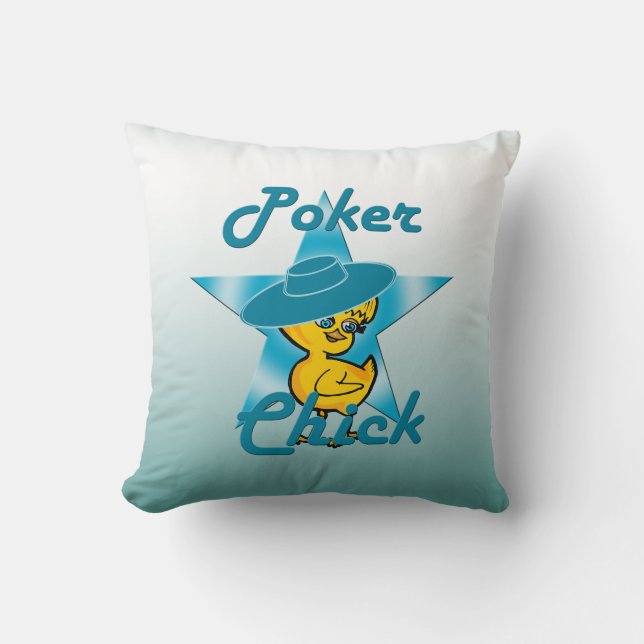 Poker Chick #7 Kissen (Vorderseite)