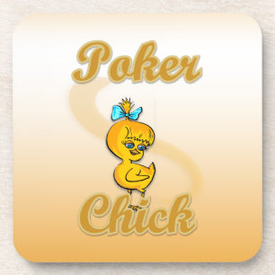 Poker Chick Getränkeuntersetzer