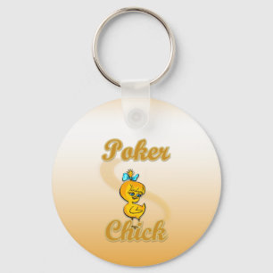 Poker Chick Schlüsselanhänger