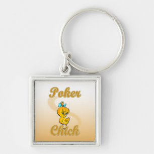 Poker Chick Schlüsselanhänger