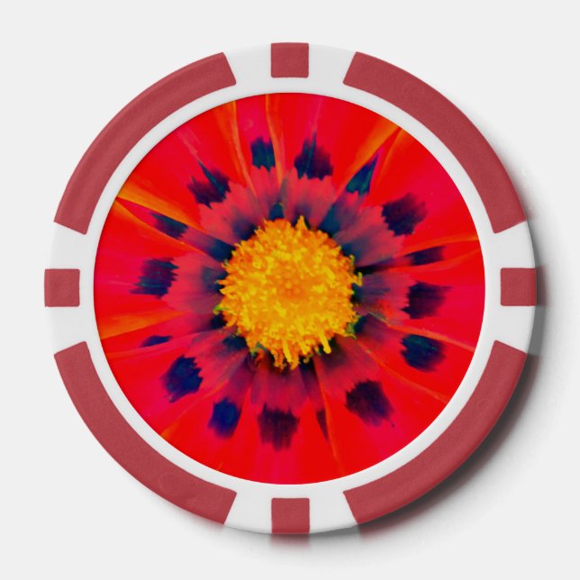 Poker Chip   ABSTRACT FLORA (Vorderseite)