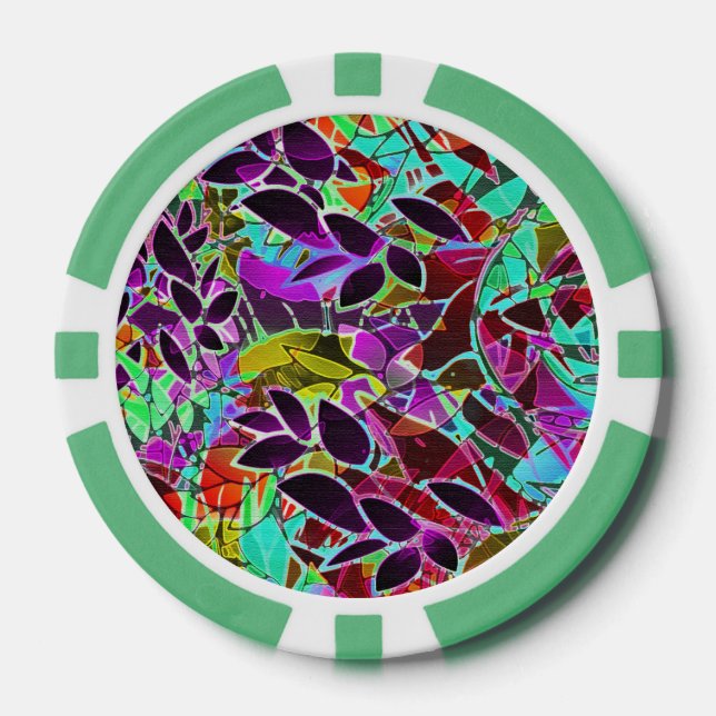 Poker Chip Abstrakte Kunstwerke (Vorderseite)