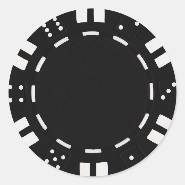 Poker-Chip-Aufkleber Runder Aufkleber (Vorderseite)